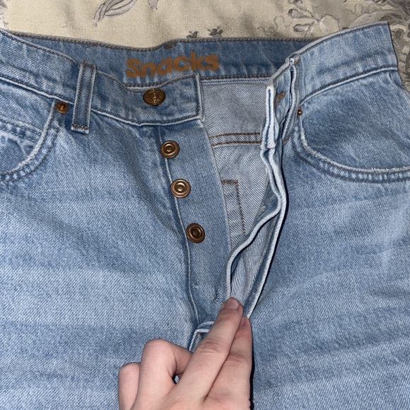 MOTHER Snacks! THE TIPPY TOP SWEET TOOTH ANKLE High Waisted Distressed jeans - Picture 7 of 13